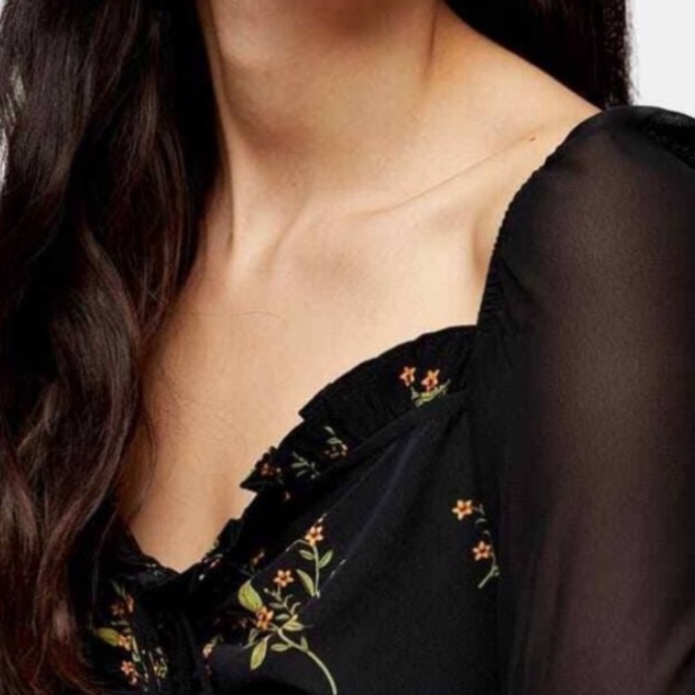 Top Shop size 12 chiffon blouse - Picture 3 of 3
